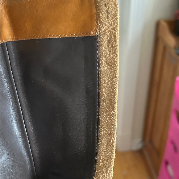 C Label Tan and Cream Heeled Boots - Picture 13 of 16